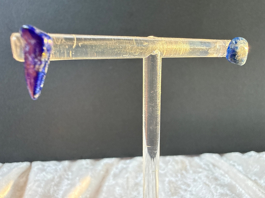 Natural Lapis Lazuli Crystal Earrings