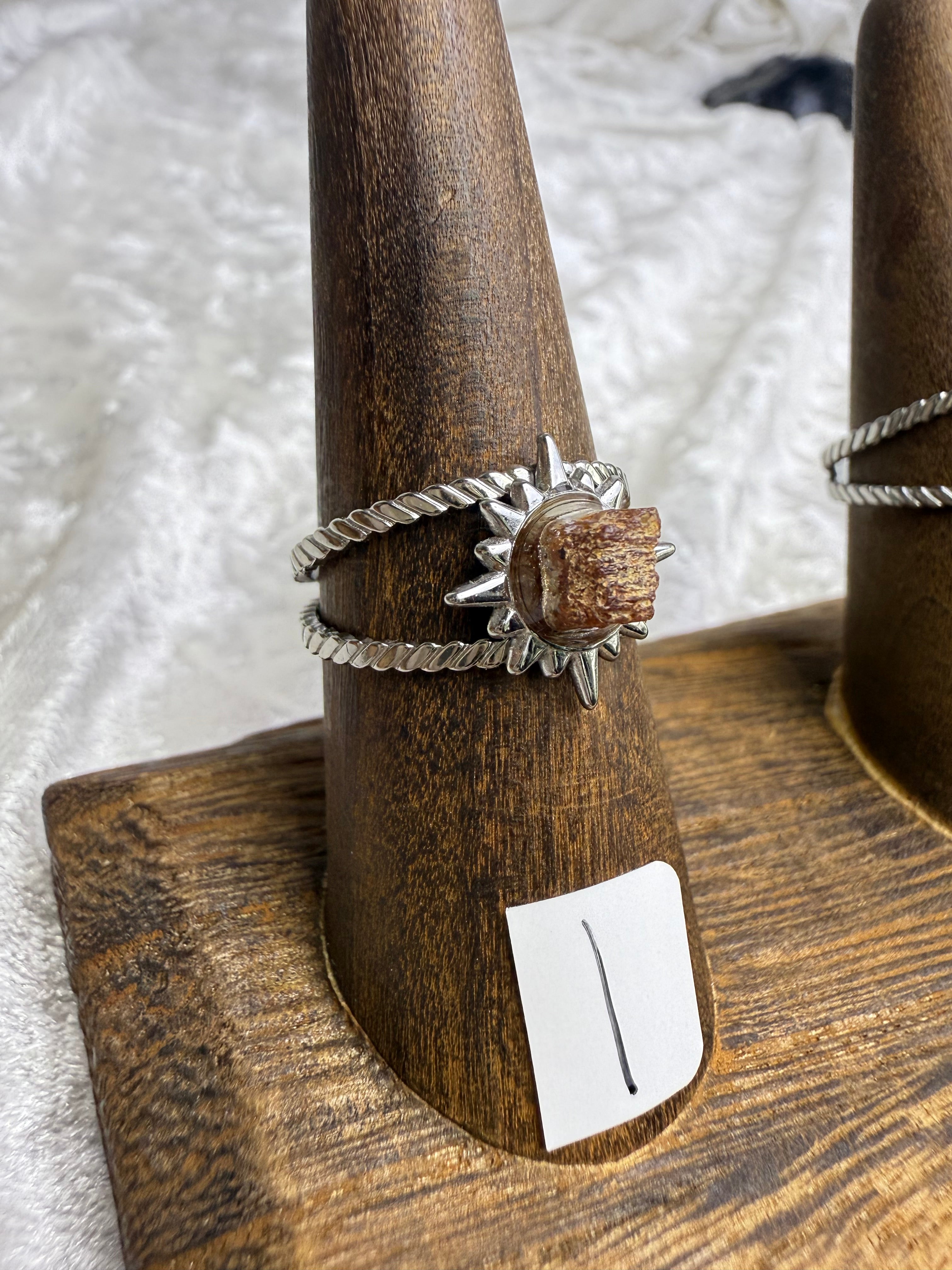 One-of-a-Kind Raw Ruby Ring #1 | Handmade Adjustable Hypoallergenic Crystal Jewelry