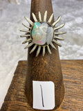 One-of-a-Kind Raw Opal Ring #1 | Handmade Adjustable Hypoallergenic Crystal Jewelry