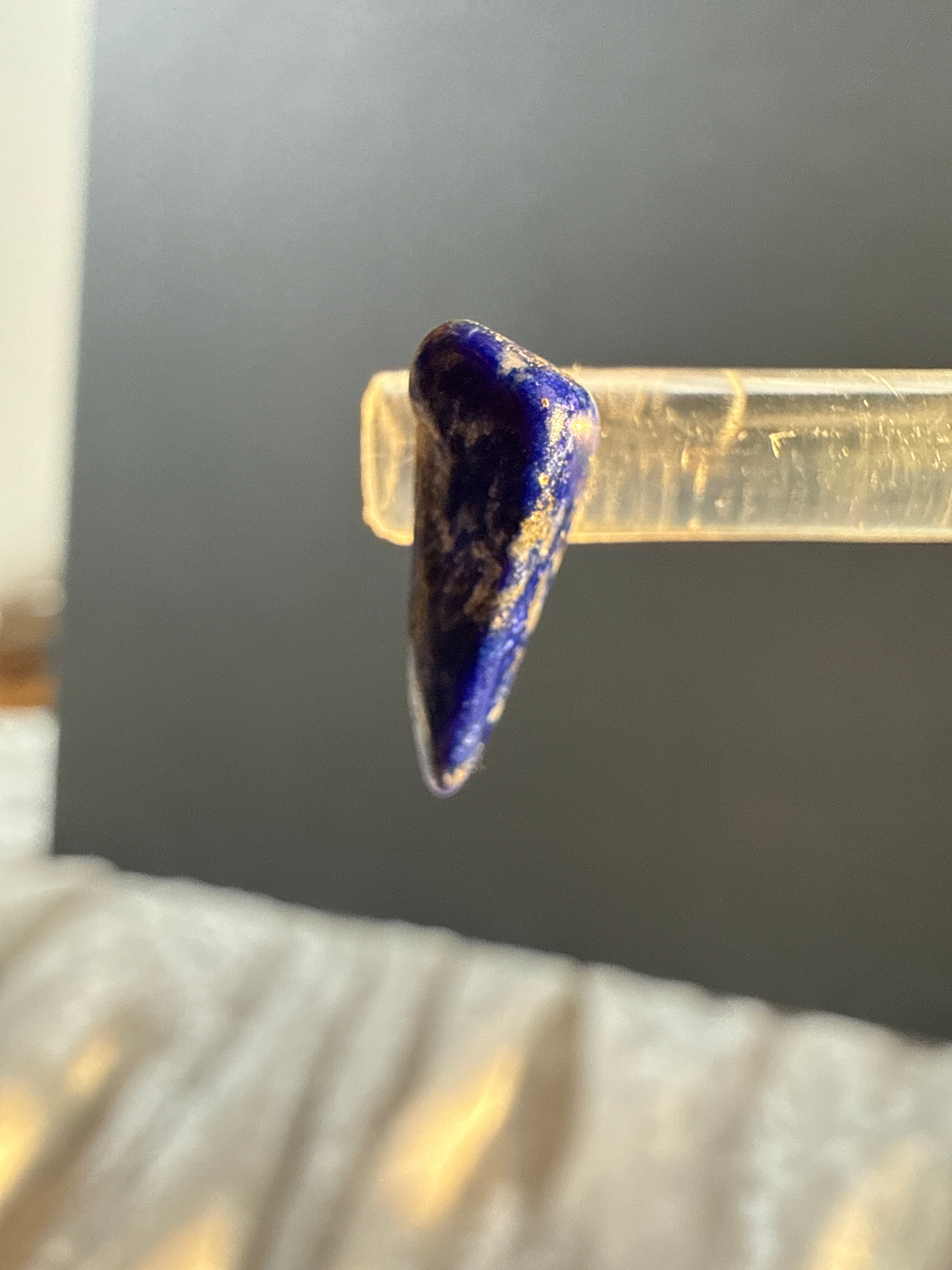 Natural Lapis Lazuli Crystal Earrings - Metal Free