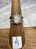 One-of-a-Kind Raw Opal Ring #4 | Handmade Adjustable Hypoallergenic Crystal Jewelry