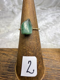 One-of-a-Kind Raw Emerald Ring #2 | Handmade Crystal Jewelry for Love, Renewal & Balance