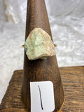 One-of-a-Kind Raw Turquoise Ring #1 | Handmade Adjustable Hypoallergenic Crystal Jewelry