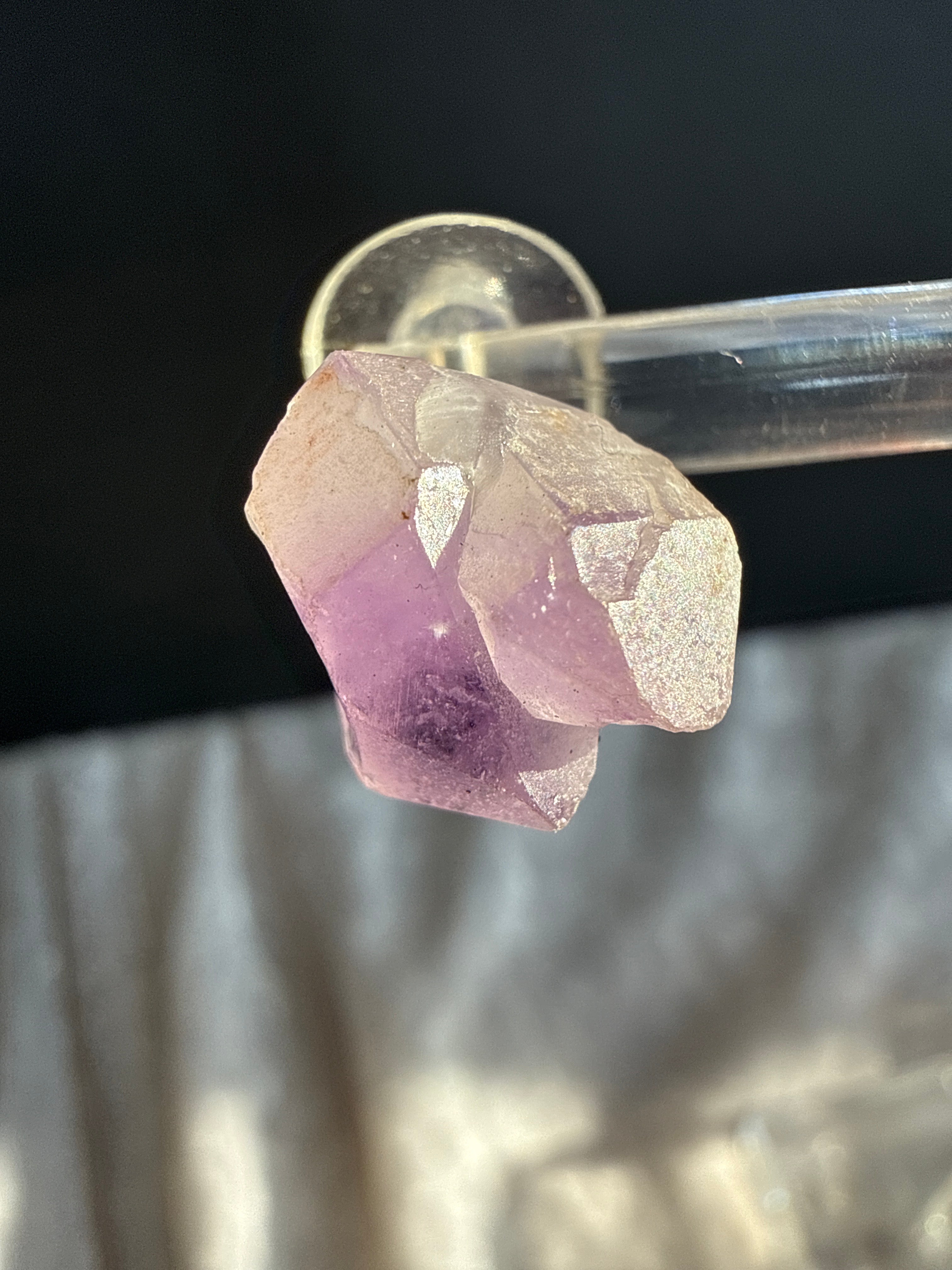 Raw Amethyst Crystal Earrings