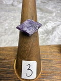 One-of-a-Kind Raw Lepidolite Ring #3 | Handmade Adjustable Hypoallergenic Crystal Jewelry