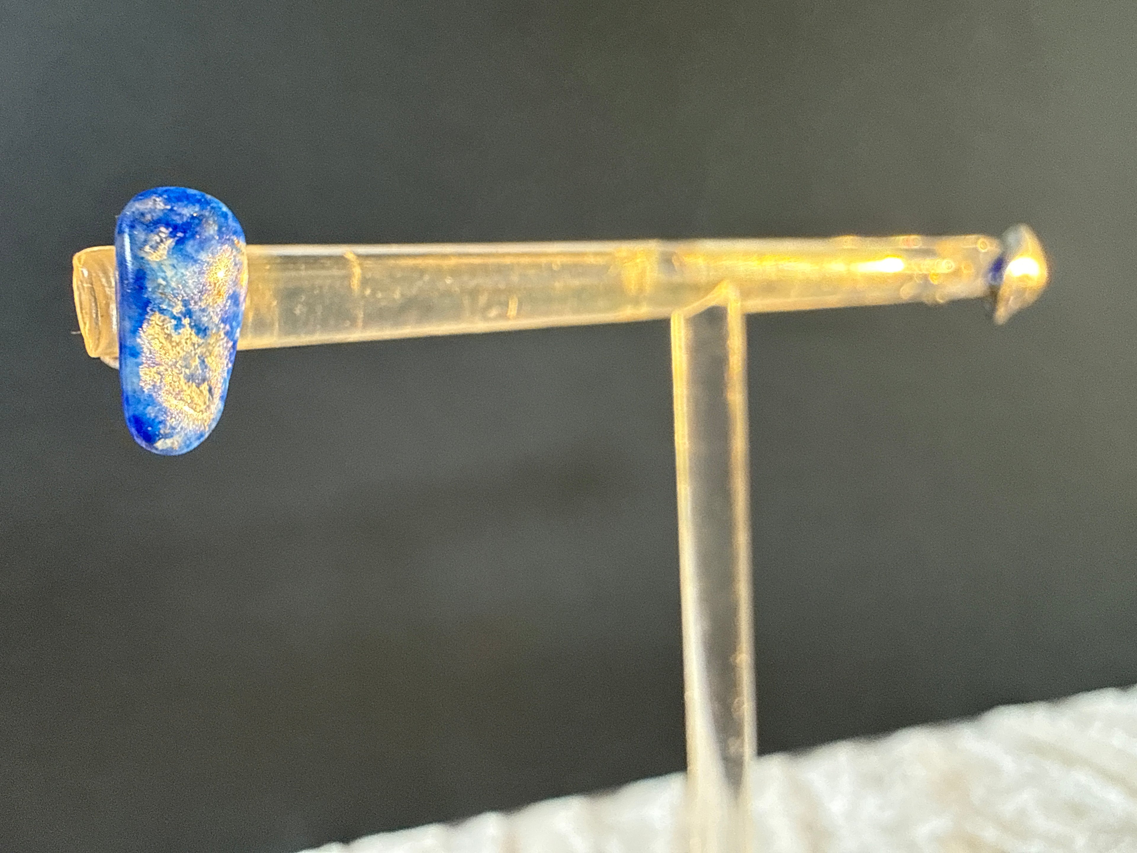 Natural Lapis Lazuli Crystal Earrings
