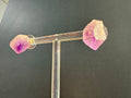 Raw Amethyst Crystal Earrings