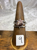 One-of-a-Kind Raw Lepidolite Ring #9 | Handmade Adjustable Hypoallergenic Crystal Jewelry