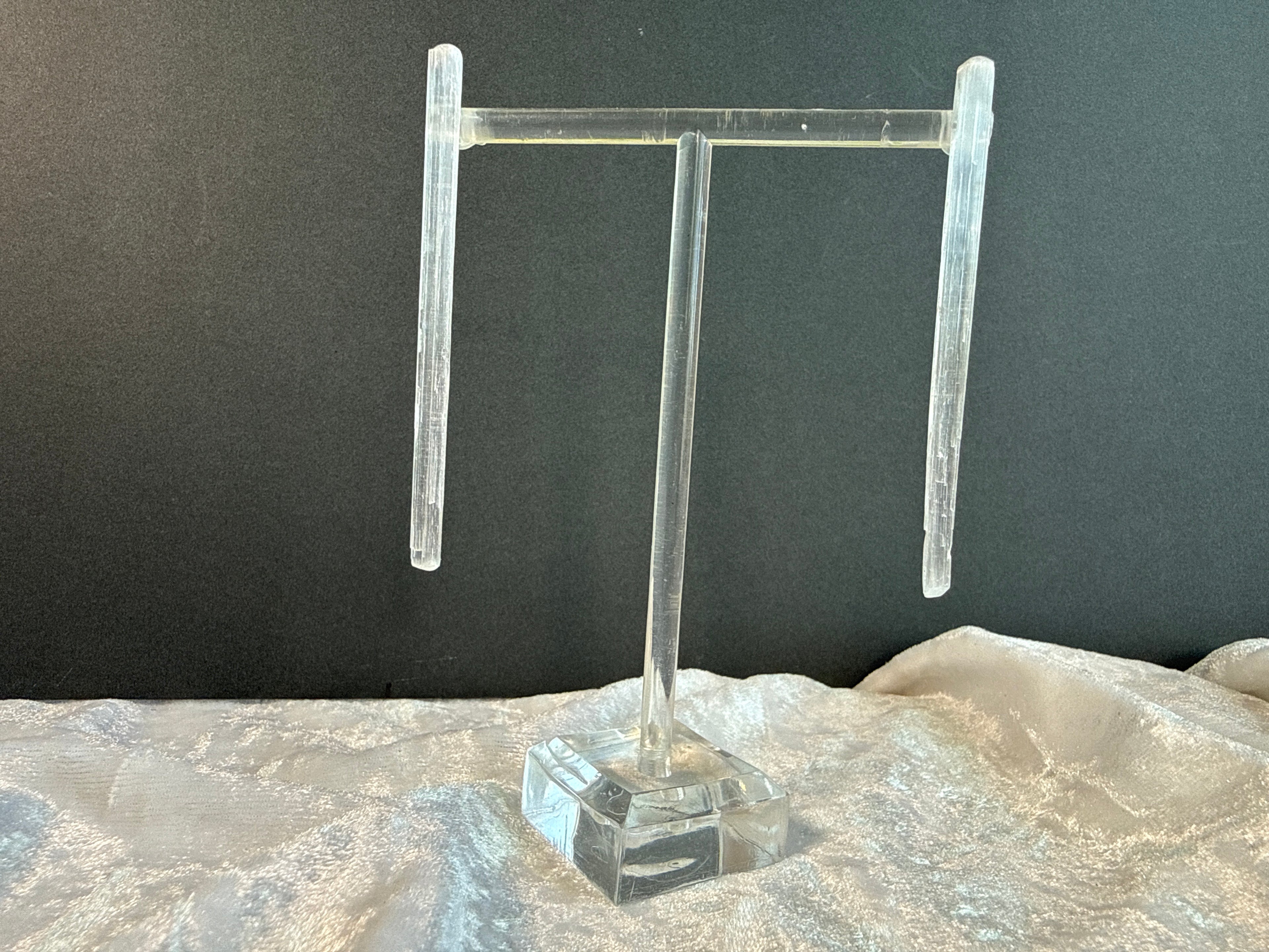 Raw Selenite Wand Crystal Earrings