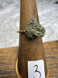 One-of-a-Kind Raw Pyrite Ring #3 | Handmade Adjustable Hypoallergenic Crystal Jewelry
