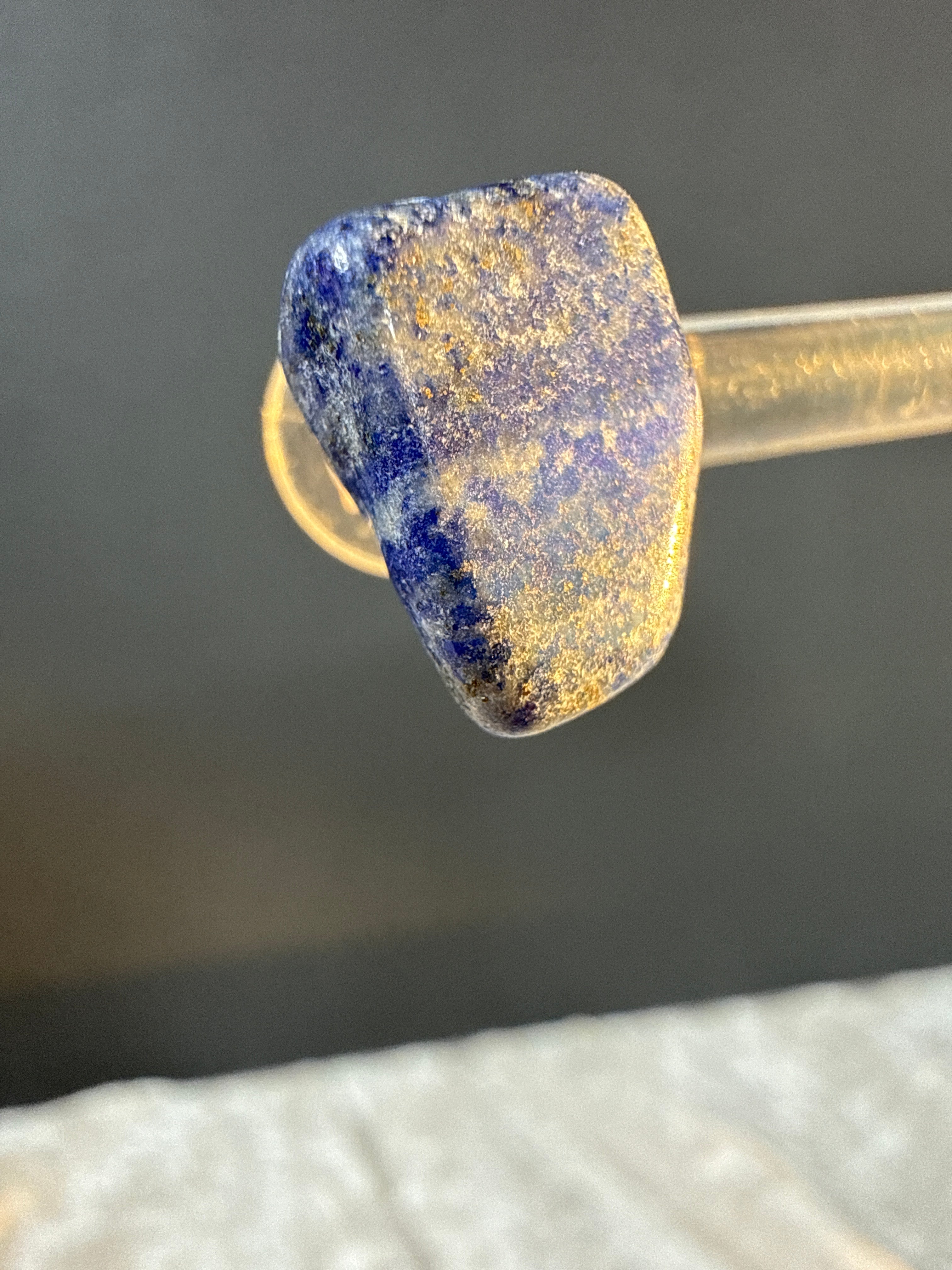 Natural Lapis Lazuli Crystal Earrings - Metal Free