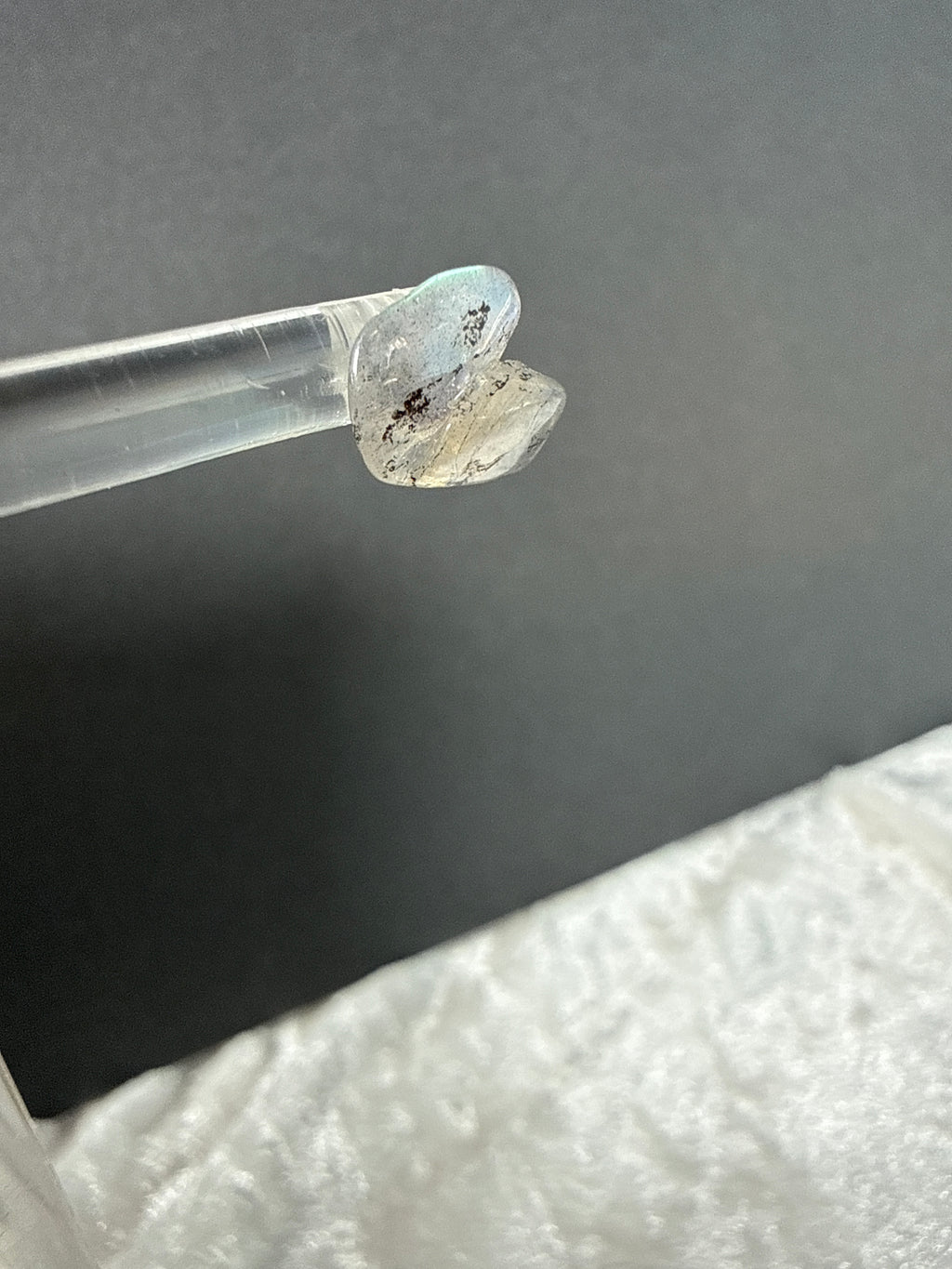 Natural Labradorite Crystal Earrings