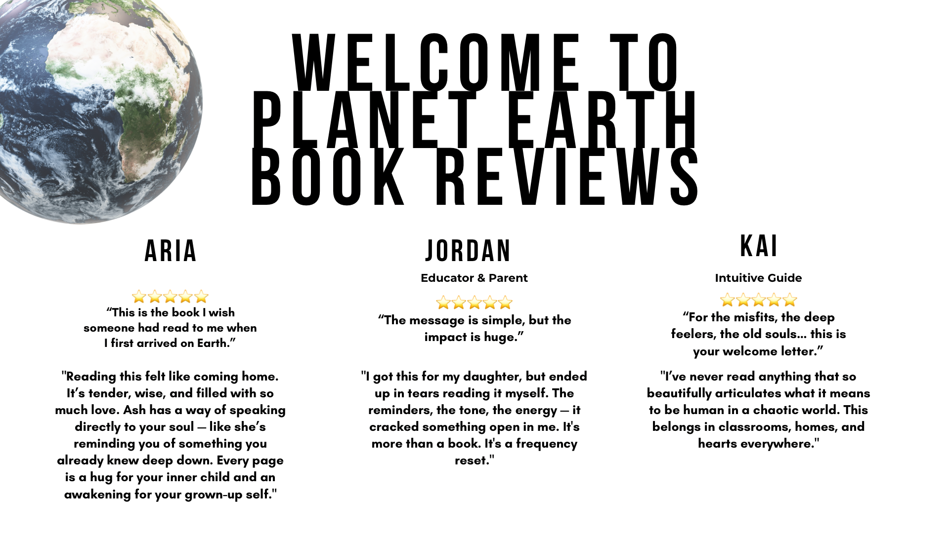 Welcome To Planet Earth | The Book For New Humans On Earth