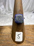One-of-a-Kind Lapis Lazuli Ring #5 | Handmade Adjustable Hypoallergenic Crystal Jewelry
