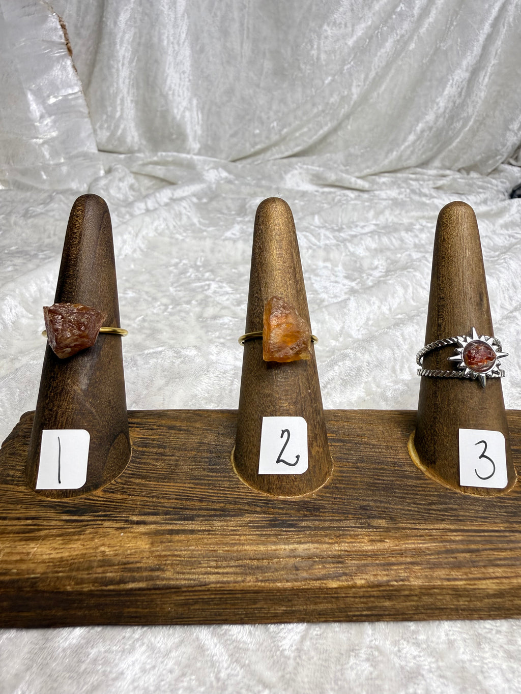 One-of-a-Kind Raw Garnet Ring #3 | Handmade Adjustable Hypoallergenic Crystal Jewelry
