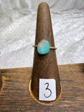 One-of-a-Kind Aquamarine Ring #3 | Handmade Crystal Jewelry for Courage & Clarity