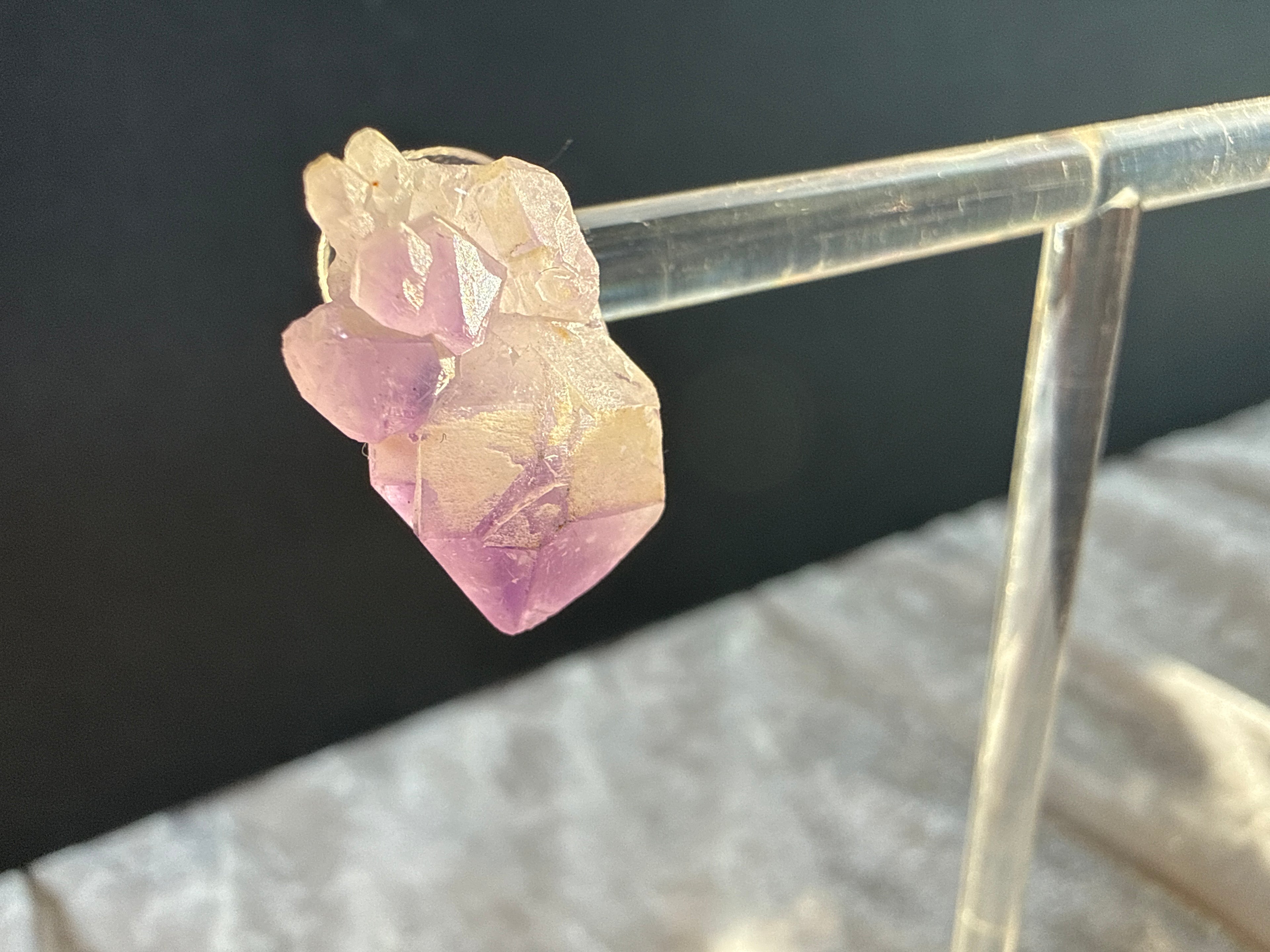 Raw Amethyst Crystal Earrings