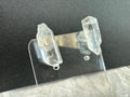 Clear Quartz Raw Crystal Earrings