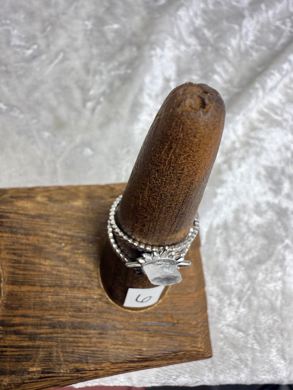 One-of-a-Kind Raw Clear Quartz Ring #6 | Handmade Adjustable Hypoallergenic Crystal Jewelry