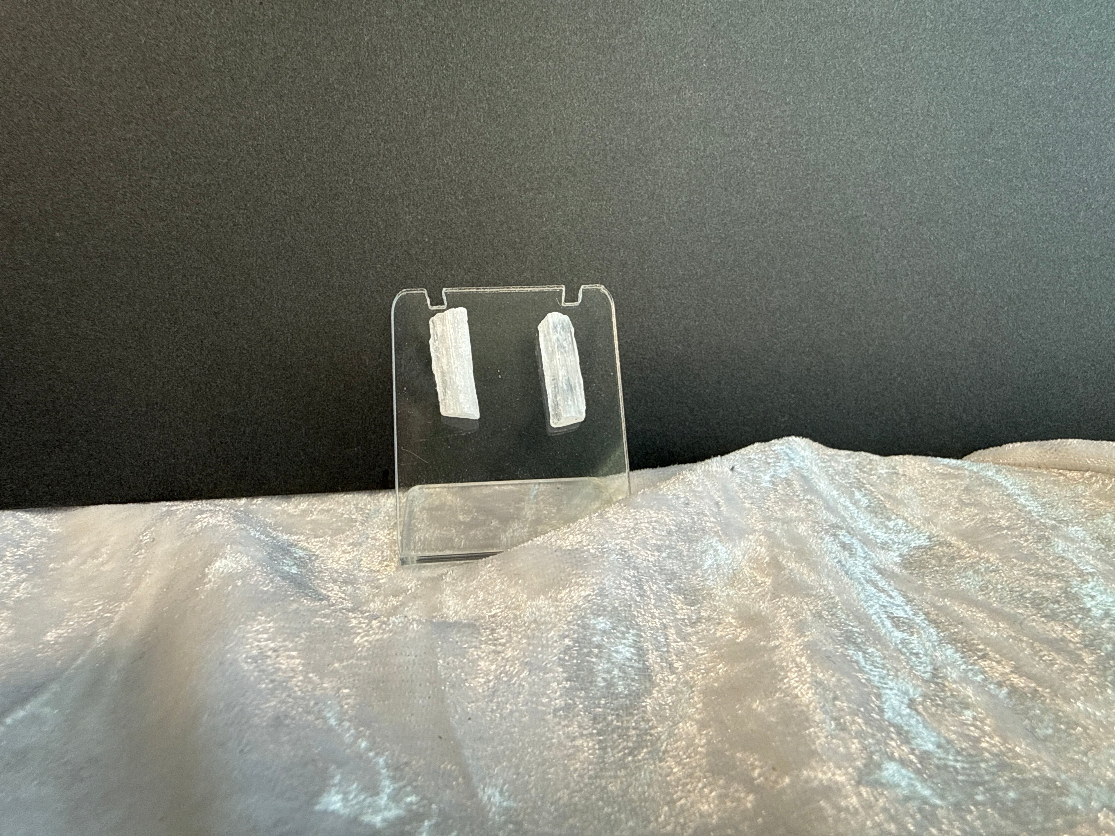 Raw Selenite Wand Crystal Earrings