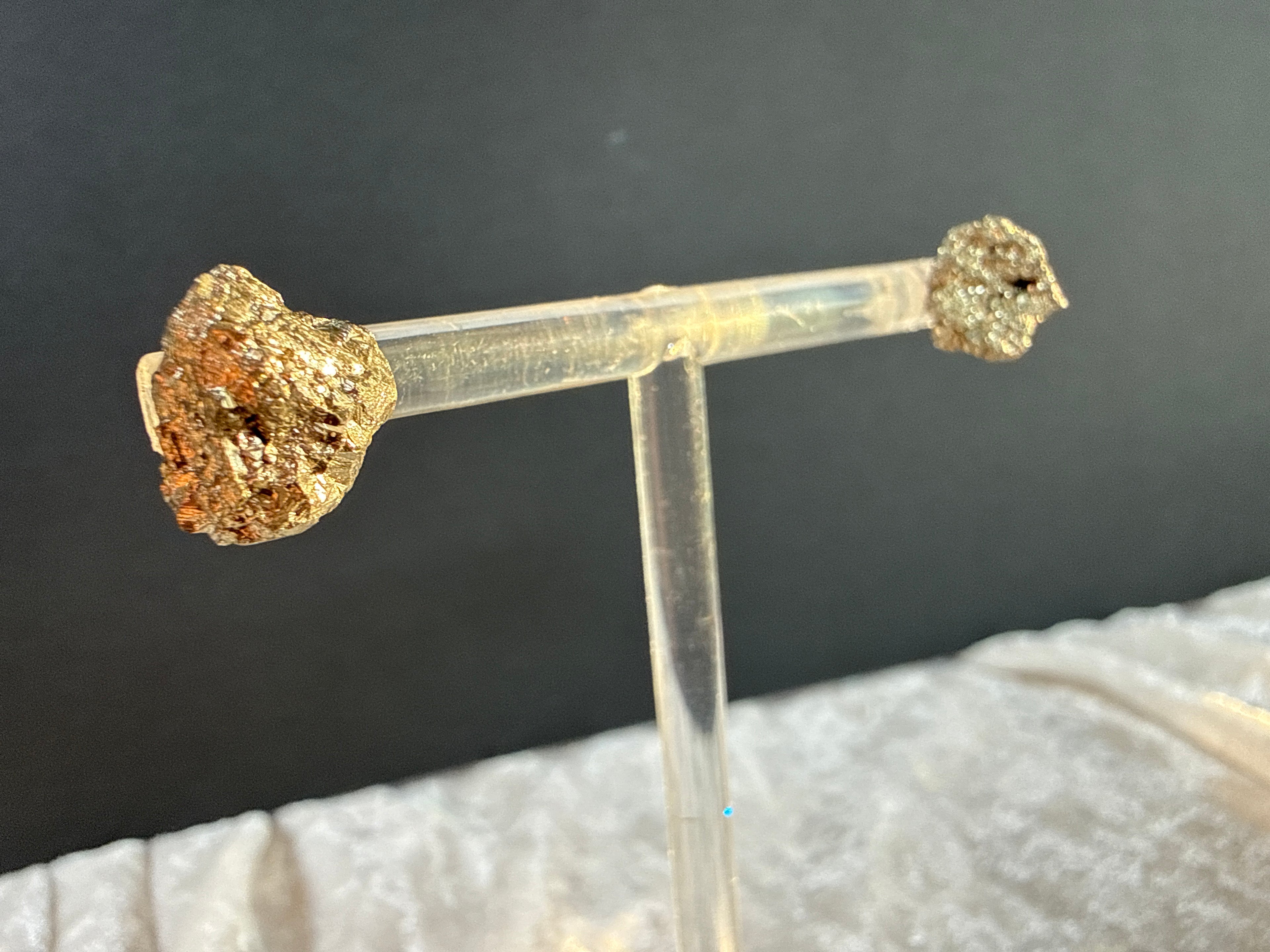 Raw Pyrite Crystal Earrings - Metal Free
