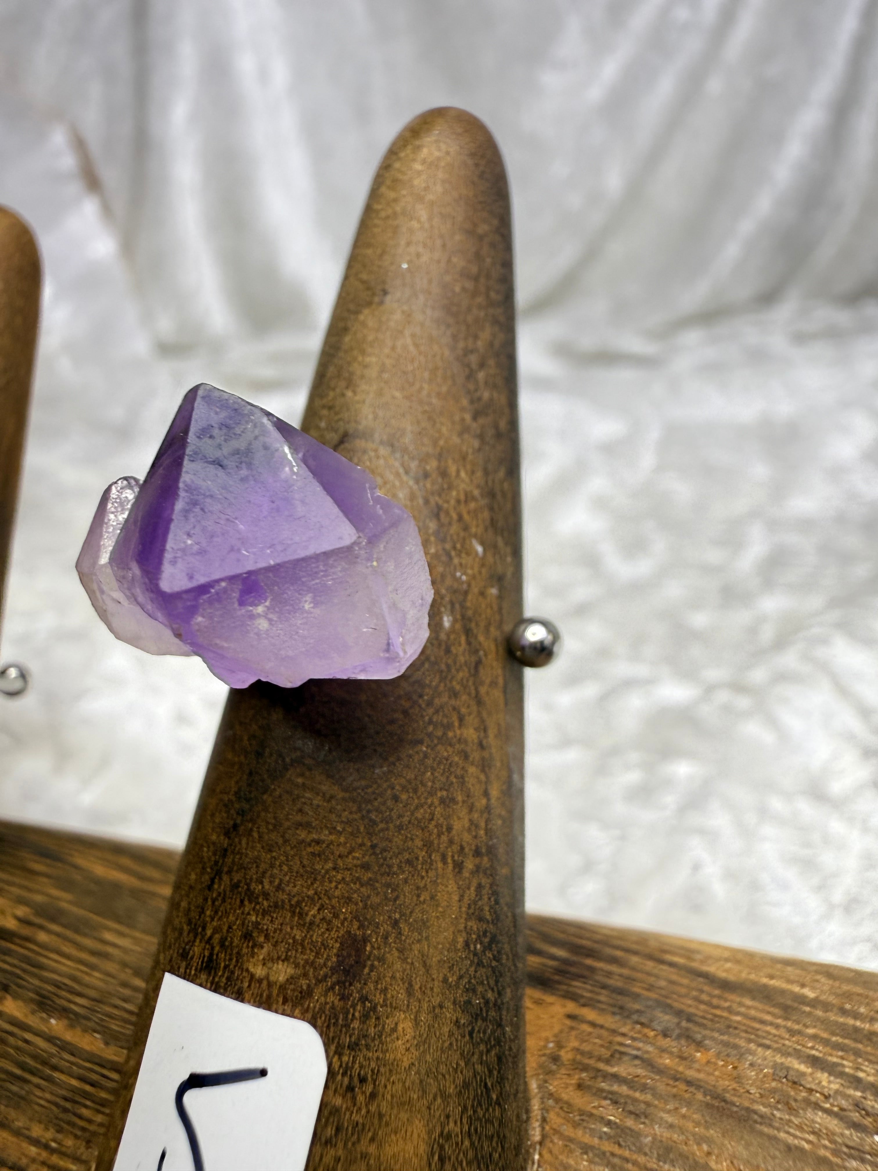 One-of-a-Kind Raw Amethyst Ring #5 | Handmade Adjustable Hypoallergenic Crystal Jewelry