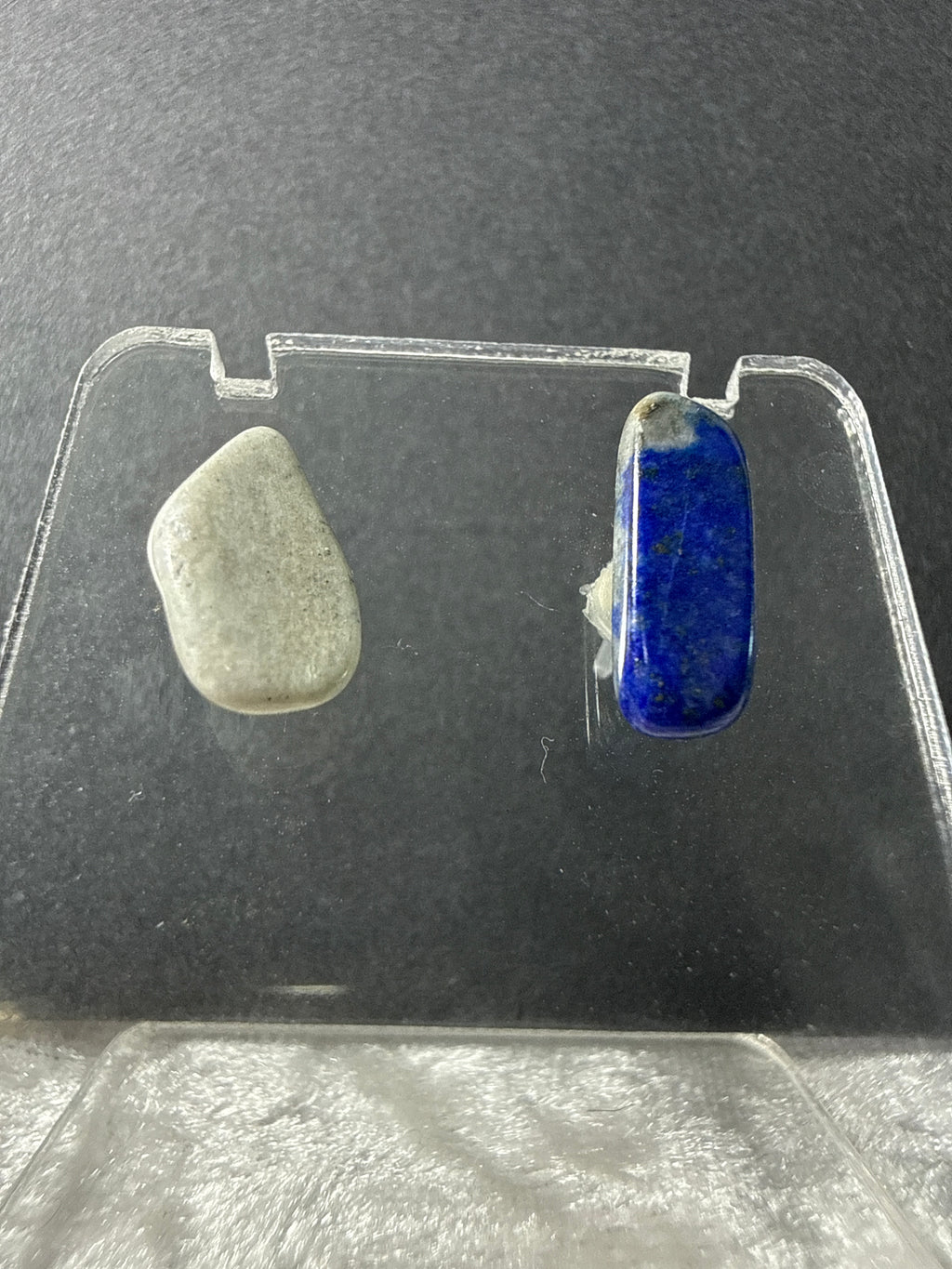 Natural Lapis Lazuli Crystal Earrings - Metal Free