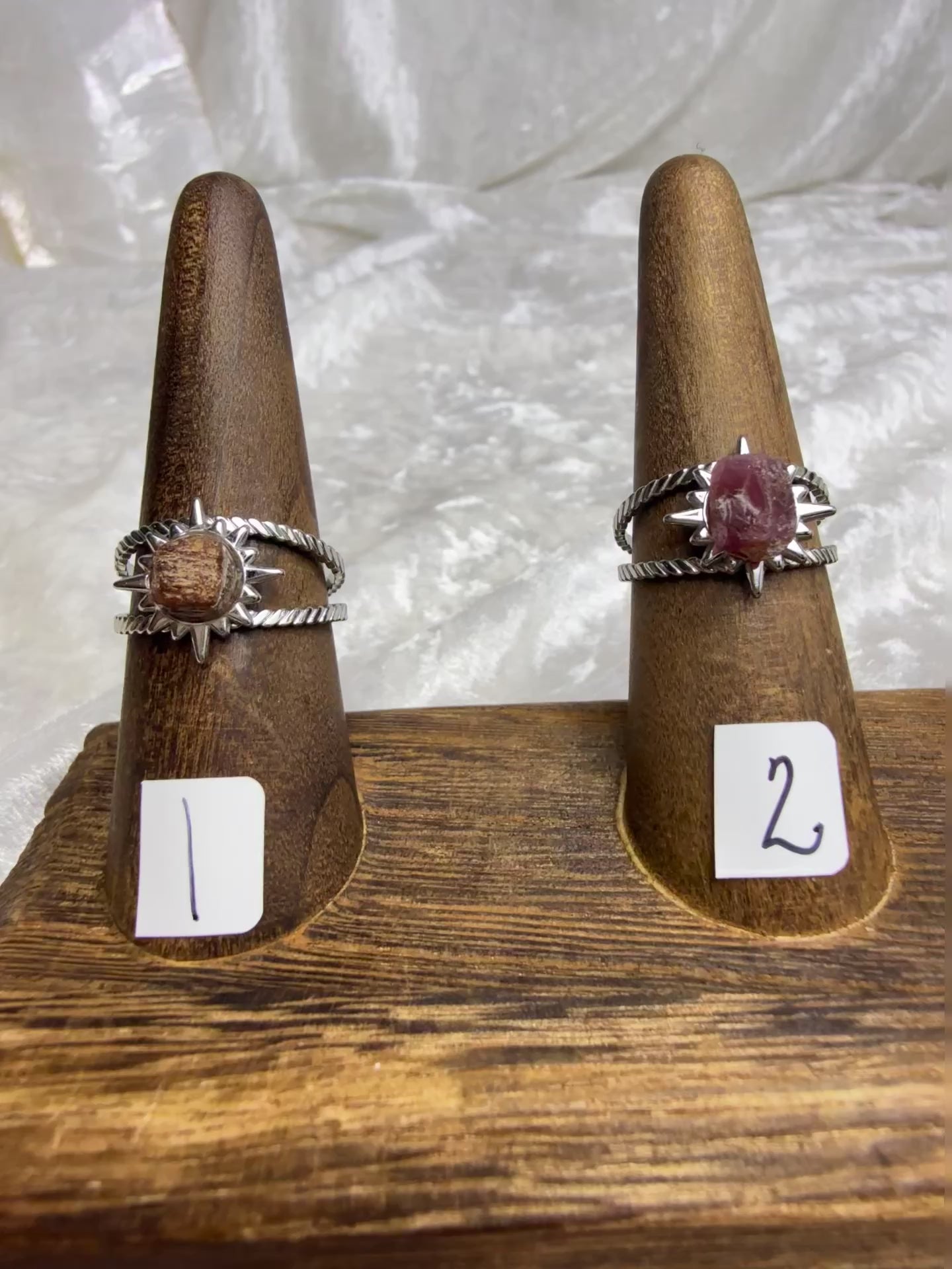 One-of-a-Kind Raw Ruby Ring #1 | Handmade Adjustable Hypoallergenic Crystal Jewelry